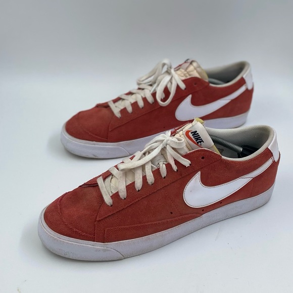 Nike Blazer Low '77 Suede University Red White DA7254-600 Men's Size 13 - Picture 2 of 6